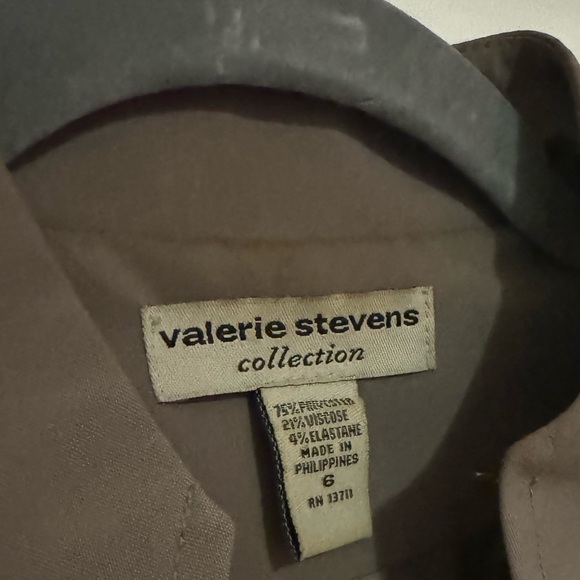 Vintage Valerie Stevens Zip Up Blazer Size 6 - Picture 2 of 4